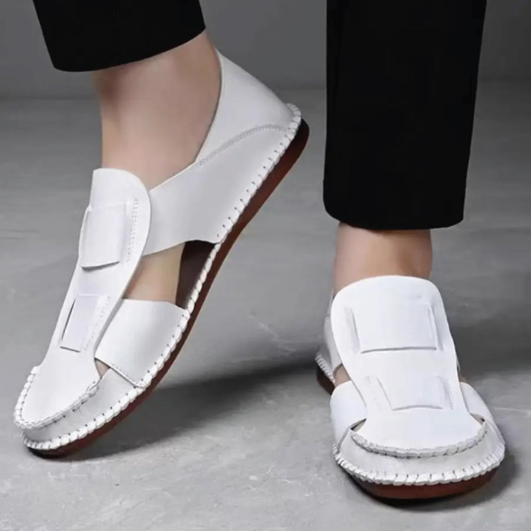 ✨ Royal Walk™ - Luxury Sandals (Black/White) | Today Only 45% OFF 🔥