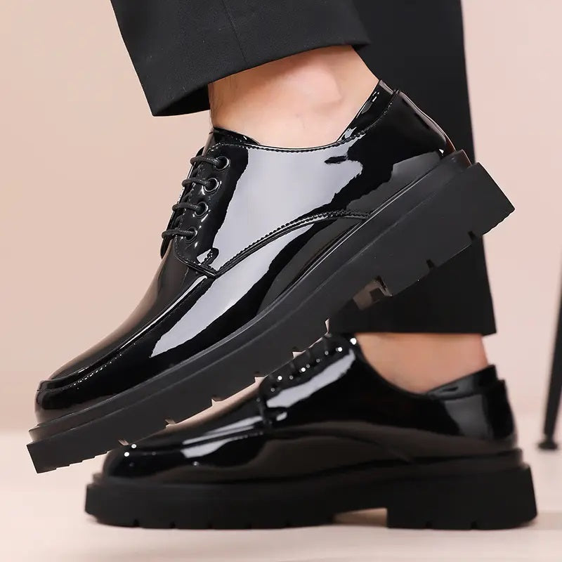 ✨⚫Black Velox – Classic Lace-Ups 👞| FLAT 45%🔥