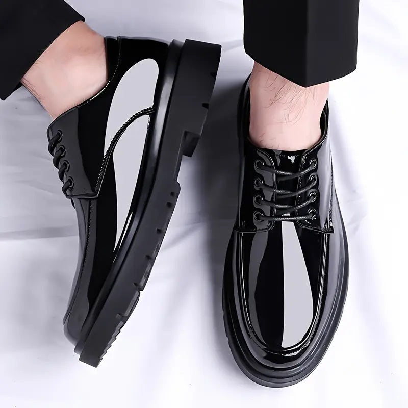 ✨⚫Black Velox – Classic Lace-Ups 👞| FLAT 45%🔥