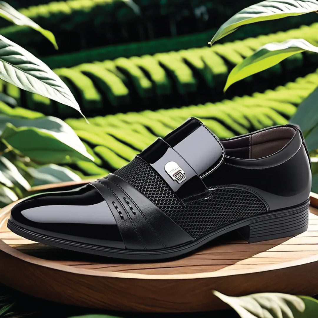 ✨⚫ Luxury Black™ -  Signature Slip-Ons 👞 | FLAT 45%🔥