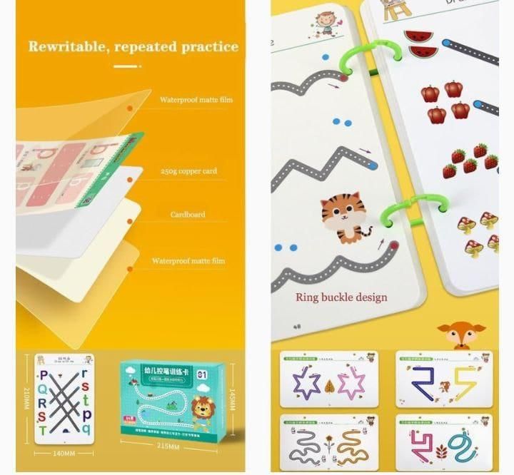 💥📚 Magic Tracing Book™- (64 Pages) Reusable Learning 😎 | 45% OFF 🔥