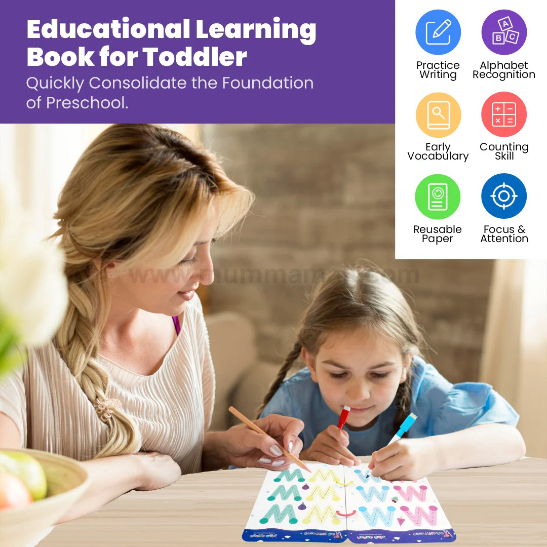 💥📚 Magic Tracing Book™- (64 Pages) Reusable Learning 😎 | 45% OFF 🔥