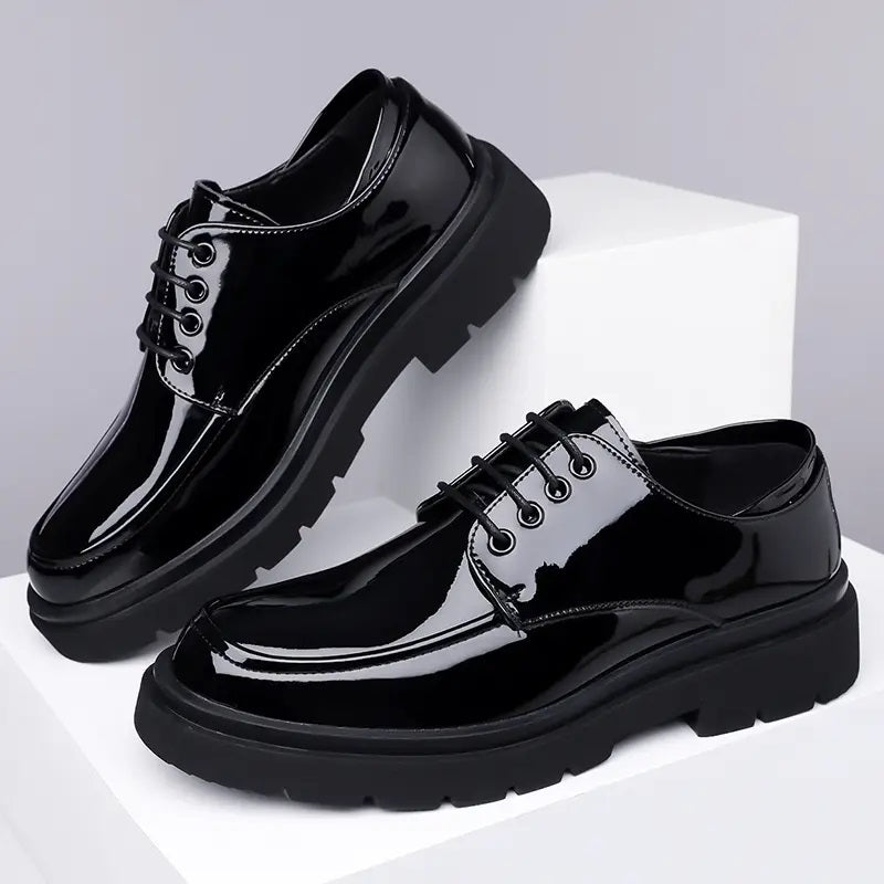 ✨⚫Black Velox – Classic Lace-Ups 👞| FLAT 45%🔥